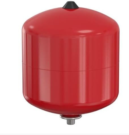 Ausdehnungsgefäß BASEFLEX für Zentralheizung - mit einer Sackmembran - Druck 6 Bar - Max. Mediumstemperatur 120 Grad - Fassungsvermögen 12 Liter - Rot (12L)