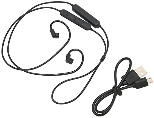 Headphone BT 5.0 Adapter Cable, Low Latency Wireless Earphone Cable With Microphone and Controller for KZ: ZSN ZSN Pro ZSN Pro X ZS10 ZSX AS12 AS16 (Black)