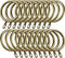 Vorhangring aus Metall, 40 mm, antikes Messing, Vorhangstangenringe, Gleitösenringe, Aufhängeringe für Vorhänge und Stangen, Vorhangösenringe, 24 Stück