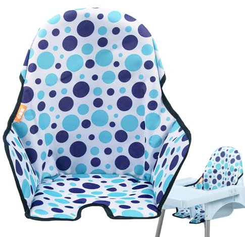 Sitzkissen für Ikea Antilop Hochstuhl | Baby Hochstuhl Bezugskissen | Einlegekissen für faltbare Hochstühle | Waschbare Sitzbezugmatte für Baby-Esszimmerstühle, Zubehör, Blaues weiches Stoffkissen