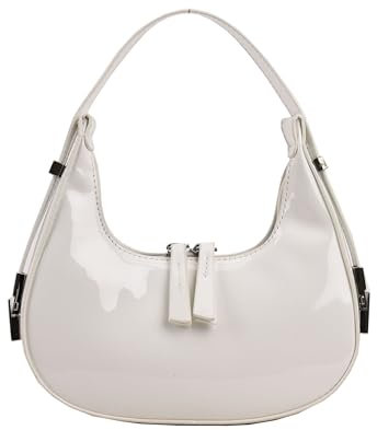 GSenhui Halbmond Umhängetasche Damen,Y2k Shoulder Bag Women 90s Hobo Handtasche PU Leder,Retro Achsel Tasche Schultertasche Y2k Klein Reisen Party