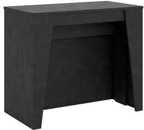 CASAARREDOSTUDIO Consolle Allungabile Bakari Antracite 4 allunghe cm.62