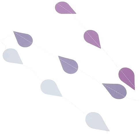 MUCKLILY 4 Saiten Regentropfen-Latte-Ornament Regentropfengirlanden Zum Geburtstag Hängender Regentropfen Papier Regentropfen-flaggen-girlanden Baby Hängendes Papier Hochzeit Perlenpapier