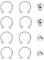 Besyvvin 16G Hufeisen Nasenring Lippenpiercing Ring 1,2mm Piercing Nase Septum Lippe Augenbrauen Helix Tragus Silber 10mm