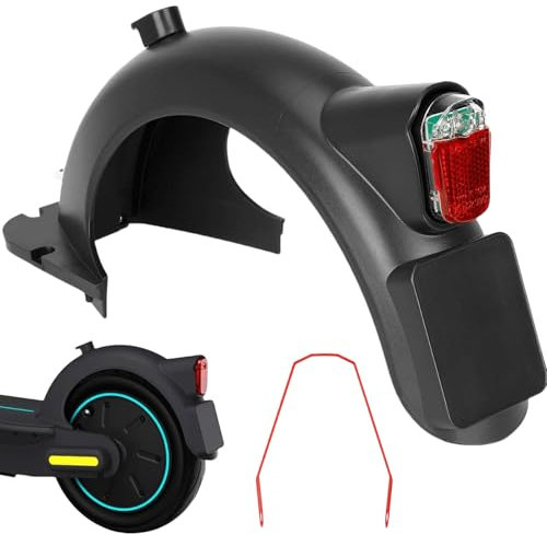 Leikurvo Elektroroller Hinterer Kotflügel mit Heckfender Metallhalterung: Hinten Kotflügel Kotflügel hinten mit LED Rückleucht Für Segway Ninebot Max G30 / G30LP / G30LE / G30LE II Ersatzzubehör