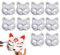 Katzen Masken Zum Bemalen | 10 Stück Weiße Papier Maske Handgemalte Katzenmaske | Weiße Bemalbare Masken Leere Masken | Tiermasken Zum Selbermachen | Weiße Halbmasken Für Maskerade, Halloween