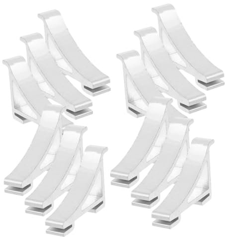 Yardenfun 12pcs Versatile Freezer Shelf Clips Metal Cooler Shelf Clip Hooks for Fridge