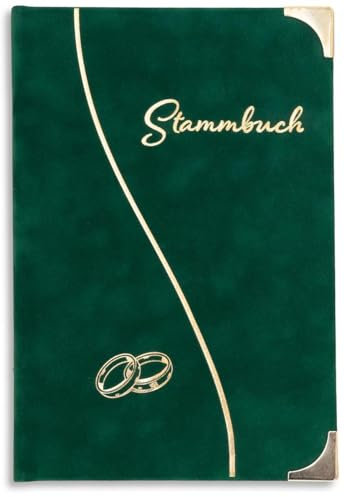 Stammbuch Grün Kijani Stammbuch der Familie Hochzeit Trauung Hochzeit Standesamt incl. Einleger