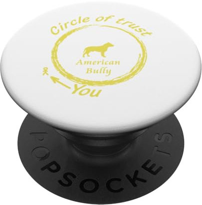 American Bully T-Shirt | American Bully Circle Of Trust T-Shirt PopSockets mit austauschbarem PopGrip