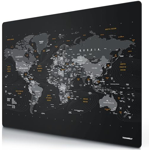 TITANWOLF Tapis de Souris Gaming XXXL 1200x800mm, Mouse Mat Extra Large XXXL 120x80 cm, sous-Main Bureau Gamer en Tissu - Haute précision et Vitesse, pour Souris et Clavier Roccat Razer Logitech