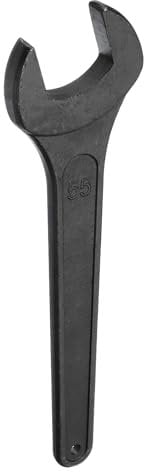 sourcing map Single Open Ended Spanner Wrench, 55mm, Thicken Carbon Steel Open End Wrench Tool for Automotive Repair and Furniture Assembly, Black