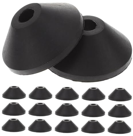 DOITOOL 25pcs Toilet Tank Screw Seal Rubber Washer Kit Conical Washers Toilet Tank Parts Replacement Kit for Cistern Screws