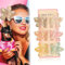 6 Stück Blumen Haarspangen, Niedliche Transparent Haarklammern für Frauen, Hawaii Rutschfeste Haar Jaw Clips Haarstyling Zubehör, Rutschfeste Haarspange zum Fixieren von Haare