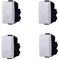 Interruttore bipolare 4P 16A compatibile Bticino Matix colore bianco
