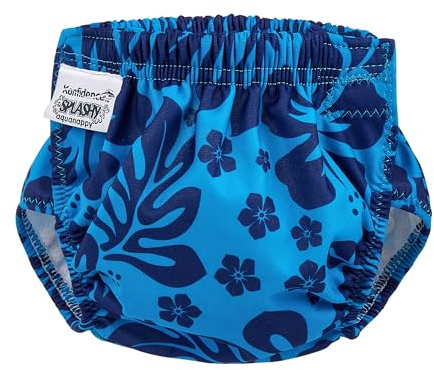 Konfidence Splashy AquaNappy - Our Reusable Eco-Friendly One Size Fits All Swim Nappy Made with Recycled Plastics up to 30 Months - Easy to Clean & Machine Washable