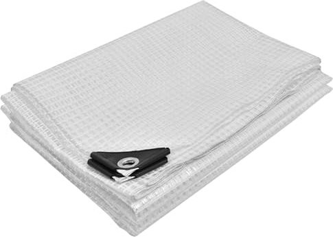 KOTARBAU® Bâche De Protection Extérieur - Polyéthylène - 3 x 5 m - Transparent - 120 g/m2 - Bâche Imperméable Extérieur - Renforcée avec Œillets - Anti UV