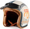 WZGGTEAM Vintage Motorrad Jet Helm mit Visier, Motorrad Open Face Helm, ECE/DOT genehmigt Crash Jet Helm für Männer Frauen Road Legal, Retro 3/4 Open Face Design