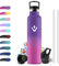 Botella Acero Inoxidable 1 Litro, Cantimplora Termica con Pajita, Botella Térmica con Aislamiento de Doble Pared, sin BPA, Fácil de Limpiar, Termo para Niños & Adultos, Deporte, Bicicleta, Viajes
