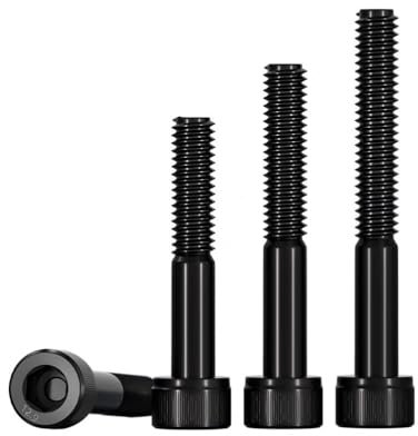 Connector Screws,Socket Cap Bolts Screws 2 tornillos de cabeza hueca hexagonal con rosca parcial M14 x 150 mm, tornillos Allen de acero de aleación de grado 12,9, métricos, paso de rosca de 2 mm.