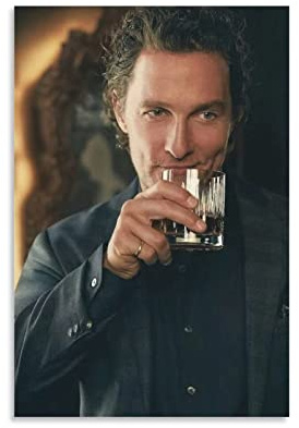 ZZXCHG Malerei auf Leinwand 60x90cm Matthew McConaughey Tela Wall Art Soggiorno Poster Camera da letto Decor Pittura Senza Cornice