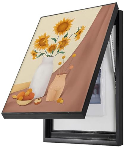 Cadre décoratif pour boîtier de Compteur électrique, Peinture décorative, Tableau électrique Mural, 01, hydraulique 60 x 80 cm