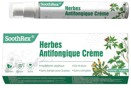 Crème antifongique à base de plantes : Crème antifongique pour le pied d'athlète, la teigne, l'eczéma marginé de Hebra. Formule hydratante, convient à tous les types de peau.