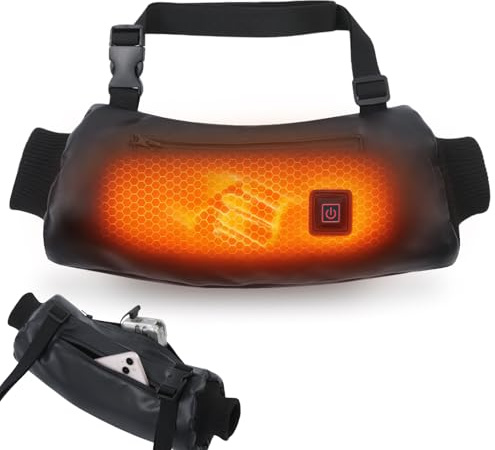 USB Heated Hand Warmer Pouch with Adjustable Strap| Reusable Heating Gloves/Muff for Cold Weather Portable for Camping, Fishing, Football, Golf,Hunting| Men & Women | Power Bank Not Included