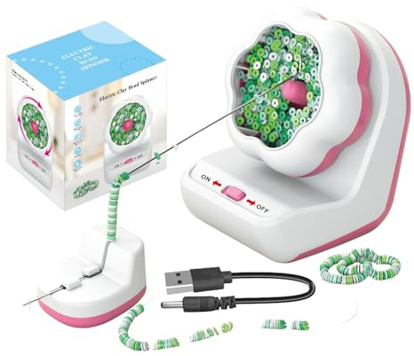 Bead Spinner – Electric Clay Bead Bowl Machine, Jewelry Craft Bracelet
