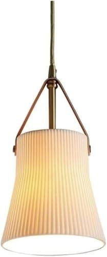 XAZLBIW Lámpara Colgante de Techo Japonesa de cerámica con suspensión de Altura Ajustable para Interiores, Ideal para comedores, Salas de Estar, cocinas y Islas Modernas.