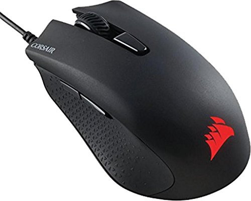 Corsair Harpoon RGB - Ratón (mano derecha, Óptico, USB, 6000 DPI, Negro)