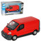 Cararama Renautl Trafic II Kasten Rot Transporter 2. Generation 2001-2014 1/43 Modell Auto mit individiuellem Wunschkennzeichen