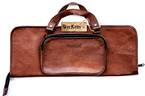 WerKens handgefertigte Drumstick-Tasche aus echtem Leder - DSB002