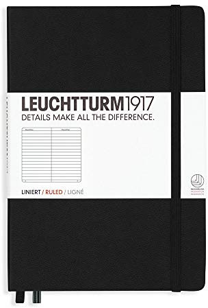 LEUCHTTURM1917 Notebook Medium (A5), Hardcover, 251 Numbered Pages Dotted Dotted