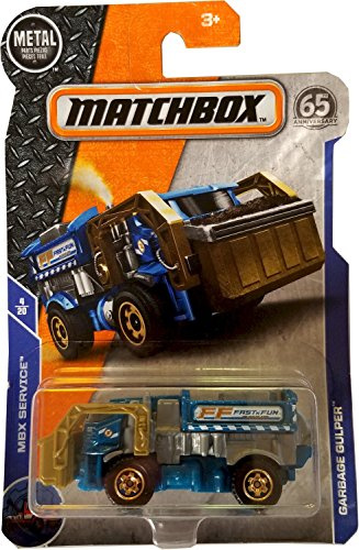 Matchbox - 2018 MBX Service 4/20 Garbage Gulper, 1/64 Scale Truck, Boys & Children