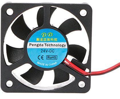 KOFUN Mini ventilador 5010 5010 de 50 x 10 mm, 24 V, 2 pines, sin escobillas