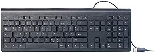 GeneralKeys PC Tastatur: Moderne USB-Tastatur mit Nummernblock, deutsches Layout (QWERTZ) (PC mit Kabel, Mac, kabelgebunden)