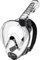 Cressi Duke, Unisex-Erwachsene Vollgesichtsmaske Great Vision Schnorcheln mit Trockenschlauch, Schwarz (Transparent/Schwarz), M/L