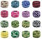 WANDIC Buntes Häkelgarn Baumwolle, 16 Packungen Häkelgarn Set zum Nähen, Häkeln, Strickgarn, Stickgarn für Heimwerker, 8 Meter pro Rolle