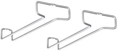 Gravidus 2er Set Weinglashalter für Langstielgläser - Gläserschiene zur Decken- oder Wandmontage - Perfekt für Küche, Bar & Restaurant - Robustes Metall, rostbeständig & stoßfest