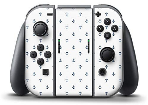 DeinDesign Skin kompatibel mit Nintendo Switch Controller Folie Sticker Anker maritim Sommer