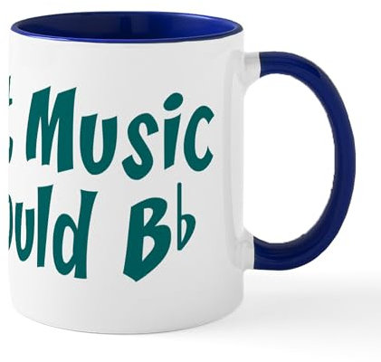 CafePress Without Music Life Would B Flat Mug 11 oz (325 ml) Ceramic Coffee Mug