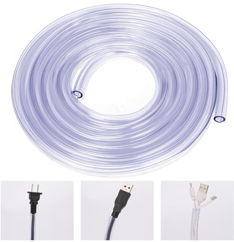 WEDAWN Kabelschutz für Hunde und Katzen, 2 mm dick, Flexibles Kabel, für USB-Ladekabel, Netzkabel, Audio-Videokabel, geruchlos, 2 Stück