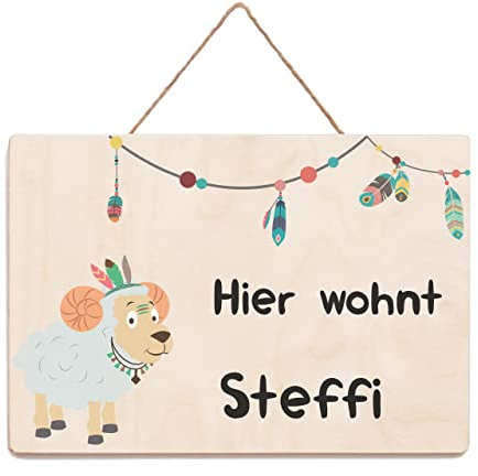 Holzura Namensschild Kinderzimmer Personalisierte Geschenke Baby Zimmer, Namensschilder für das Kinderzimmer Deko, Türschild personalisiert mit Namen, Türschild Kinderzimmer