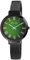 Excellanc Damen-Uhr Edelstahl Meshband Hakenverschluss Analog Quarz 1300036 (schwarz grün)