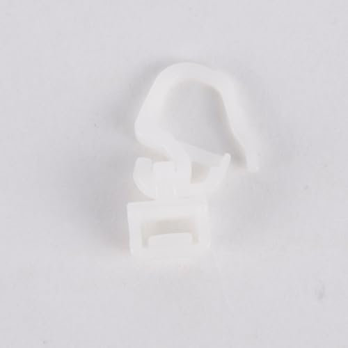 Original Hinno Clic Gleiter HC31 Gardinen-Clickgleiter Klickgleiter mit Faltenlegehaken kurz für 6mm Laufnut 100 Stück