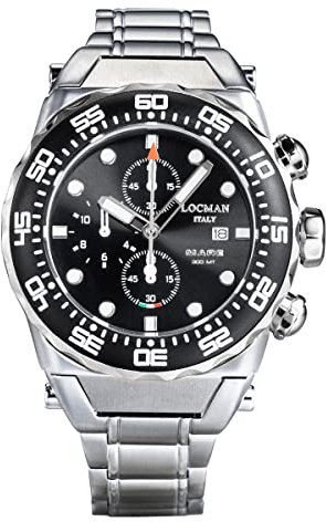 Locman Automatische New Sea Black Herrenuhr