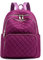 NICOLE & DORIS Damen Rucksäcke Casual Rucksack Waterproof Nylon Daypack Leichtgewicht Schultasche Cityrucksack Mode Rucksack mit Mehreren Taschen Violett
