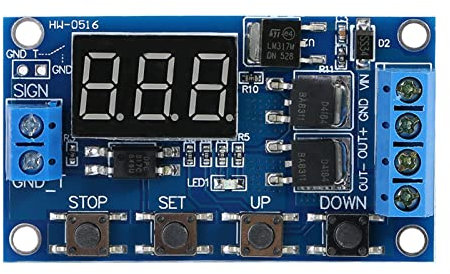 Joyzan DC Timer Cycle, Delay Off Cycle 5V-36V Zeitverzögerungsrelais Timing Control Trigger Infinite Unendliche Umlaufen Relais Schalter Loop Switch Modul LED Display Relay Dual MOS Röhrensteuerung