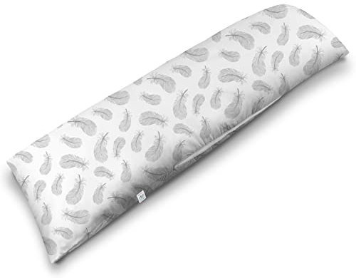 ekmTRADE Seitenschläferkissen 40x145cm Langkissen ergonomisches Schlafkissen, erholsamen Schlaf optimale Druckentlastung, Körperanpassung, für Schwangere, Stillende & Allergiker (19, Kissen mit Bezug)