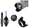 Kamera Basic Zubehör Bundle 55 mm Gegenlichtblende, Objektivdeckel, Reinigungsset für Panasonic Lumix DC FZ80 FZ82 FZ83 FZ85 Digitalkamera